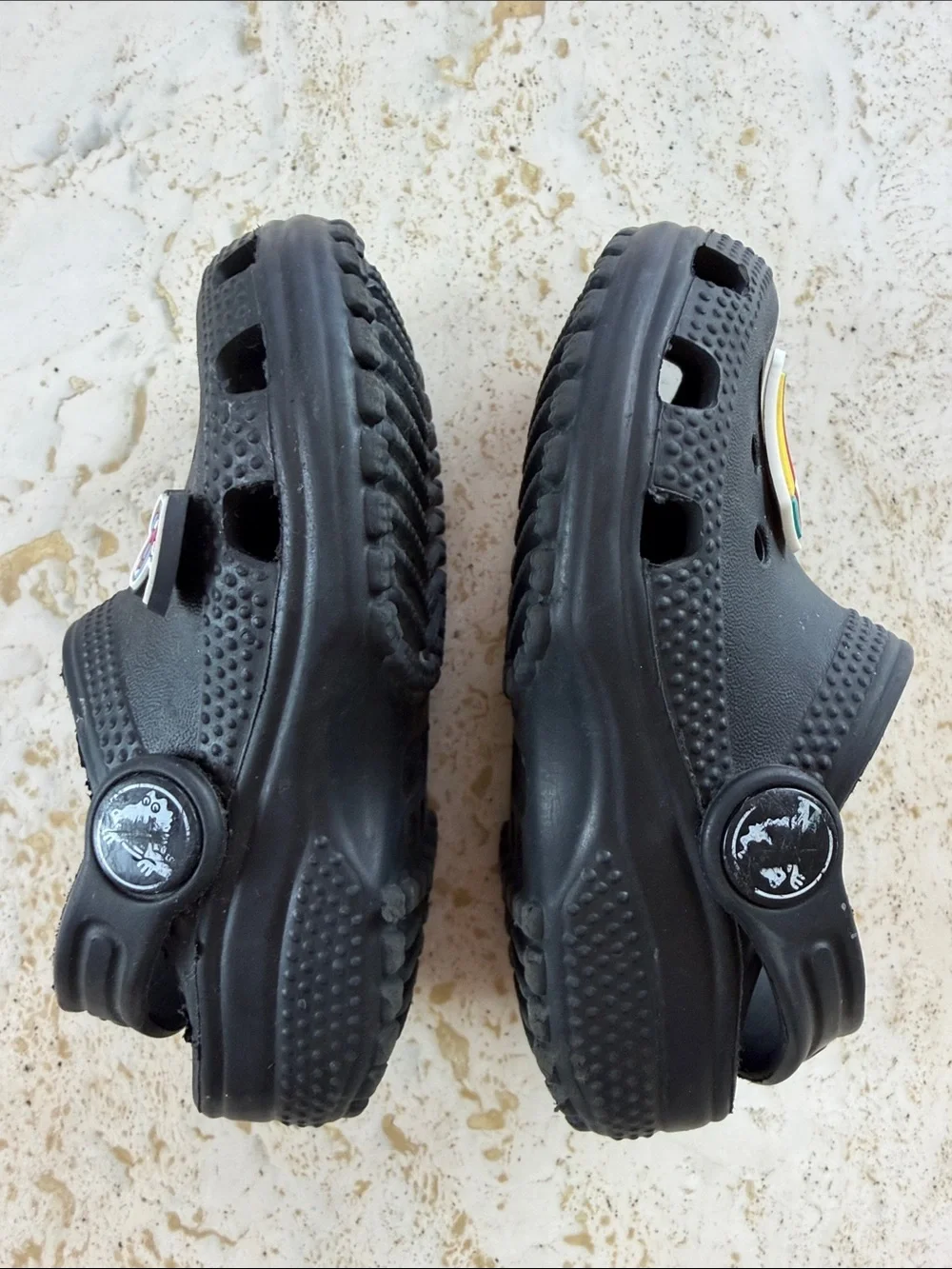 Crocs Classic Black Clogs Toddler Baby Unisex Slip On Shoes Size 6